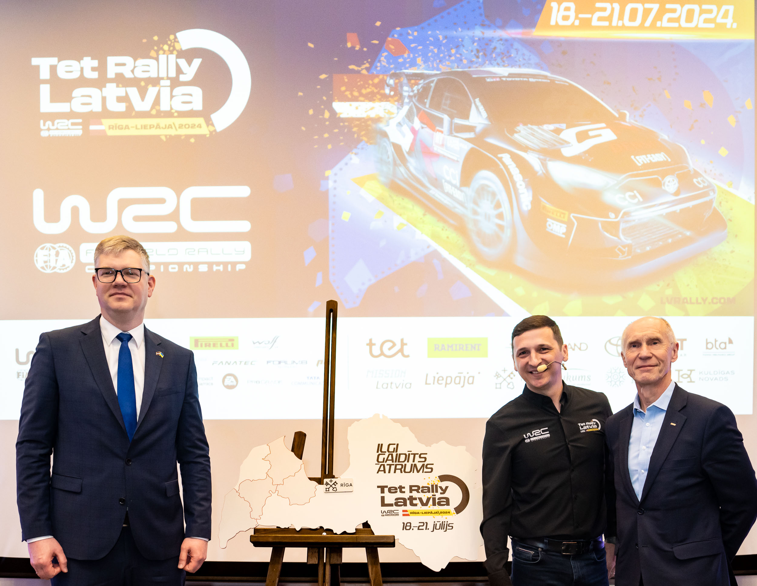 WRC TET RALLY LATVIA DUBULTSTARTS RĪGĀ